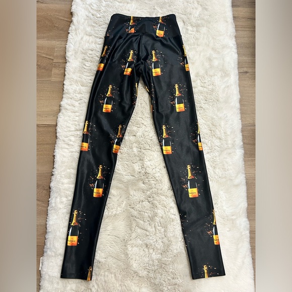 Goldsheep Sparkle Champagne Print New Years Leggings - Picture 6 of 8